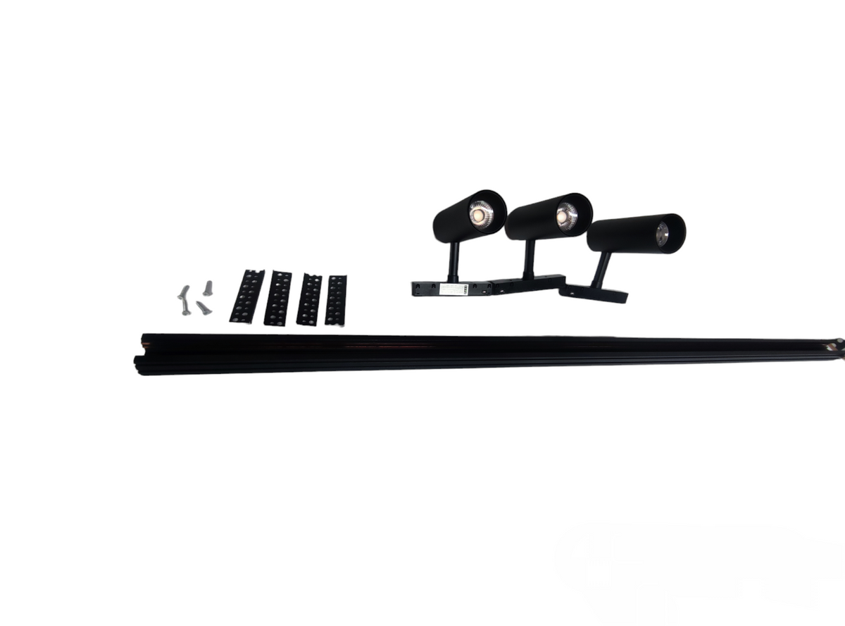 ILLUMIQ TERRA Magnetic Track Light 1 Meter 26mm with 3pcs 12W LED Spot Track Light Warm White 3000K 220V