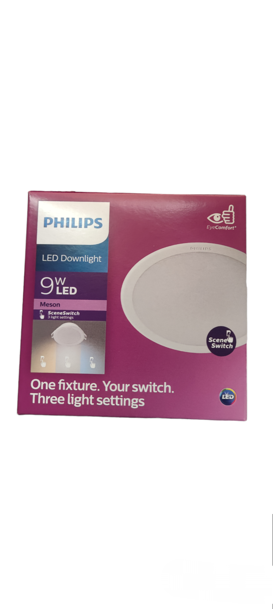 Philips 9W LED Downlight 220V Tri Color Scene Switch Meson