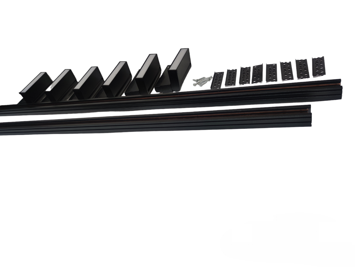 ILLUMIQ TERRA LED Magnetic Track Light 2 Meters 26mm with 6pcs LED Foldable Flood Track Light 220V Warm White 3000K