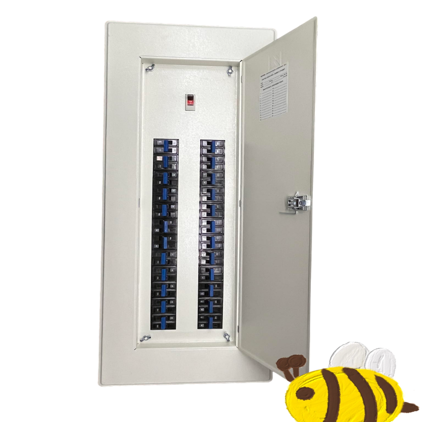 Koten & Taiyou Panel Board 125A 2Pole 250SPS Main with 24 Branches 2Pole Bolt On DZ12-60C