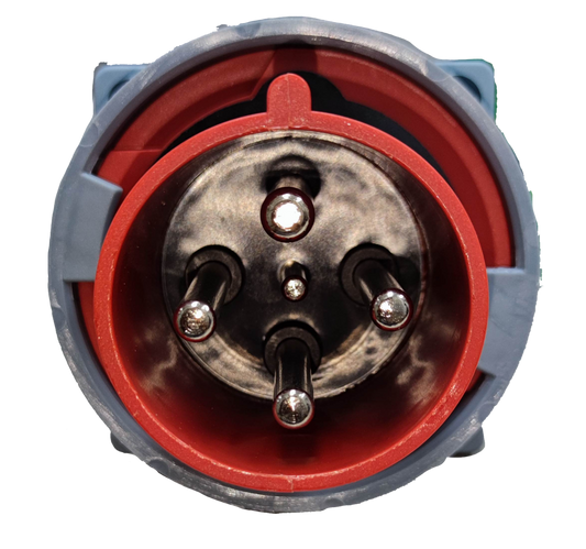Grippes 63A 3P+E Industrial Plug Chassis Type 63A-6h 380-415V (4 Pins) IEC 60309-2 #634