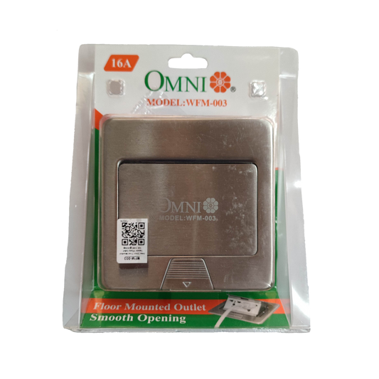 Omni Pop-Up Floor Mounted Outlet Universal Outlet 16A 220V WFM-003