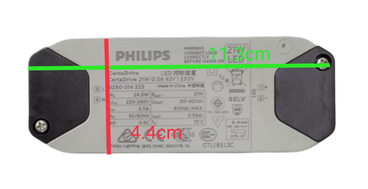 Philips LED Driver 21W 220V, Certa Drive 21W 30-42Vdc 21W Max 220V