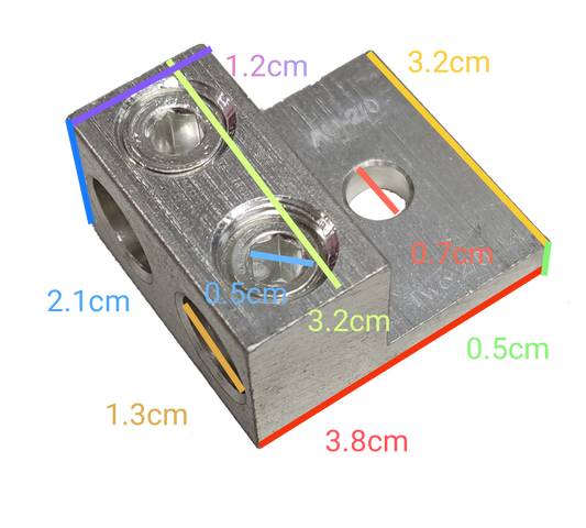 Grippes Mechanical Lug 2 Holes (2 x 2/0AWG), Mechanical Lugs 2 Holes ( 2 x 60mm)