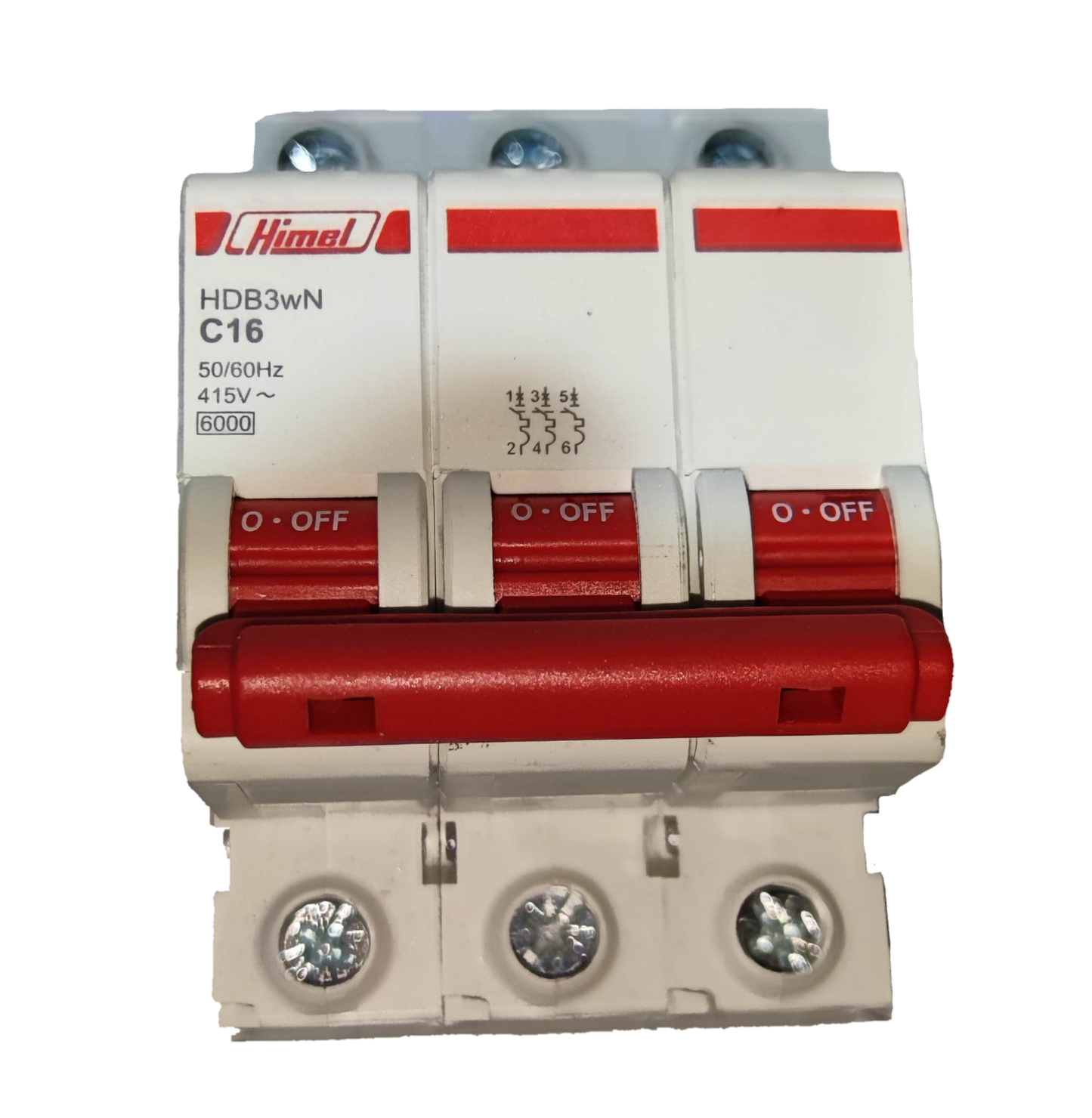 Himel 16A 3 Pole Miniature Circuit Breaker 6 KAIC, 16A 3P 220V Miniature Circuit Breaker