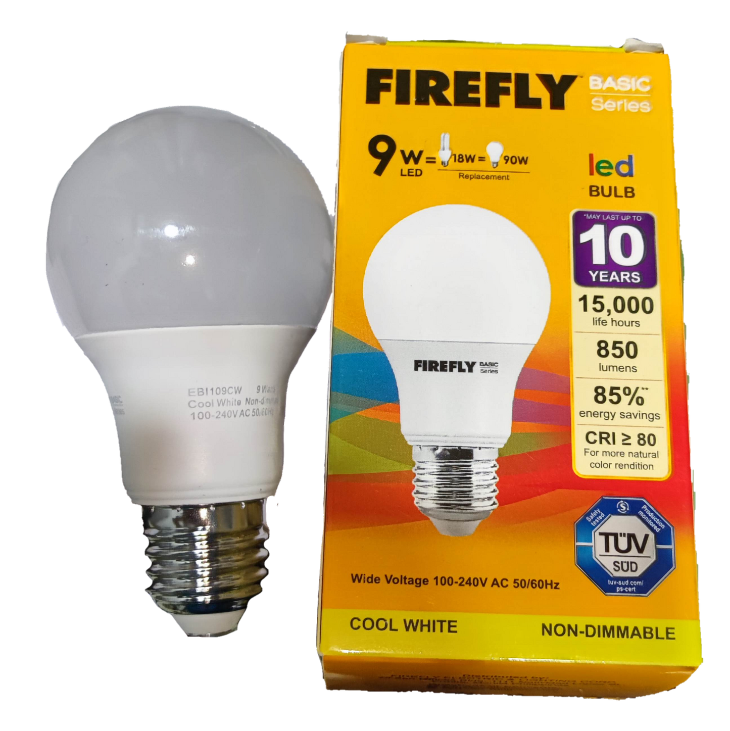 Firefly 9W LED Bulb E27 220V Cool White