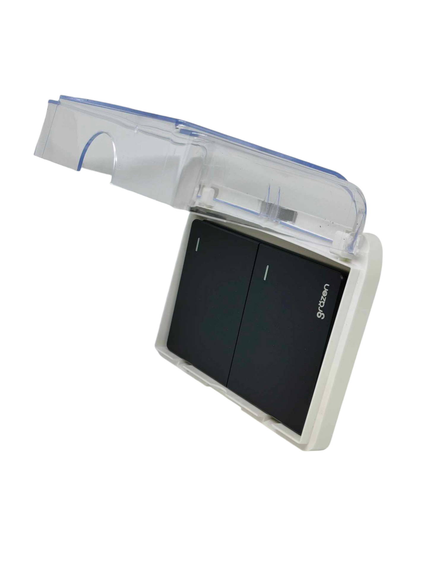 Grazen Weatherproof Plate Cover with 2 Gang 3 Way Switch 16A 220V WC-019-W+GW-004