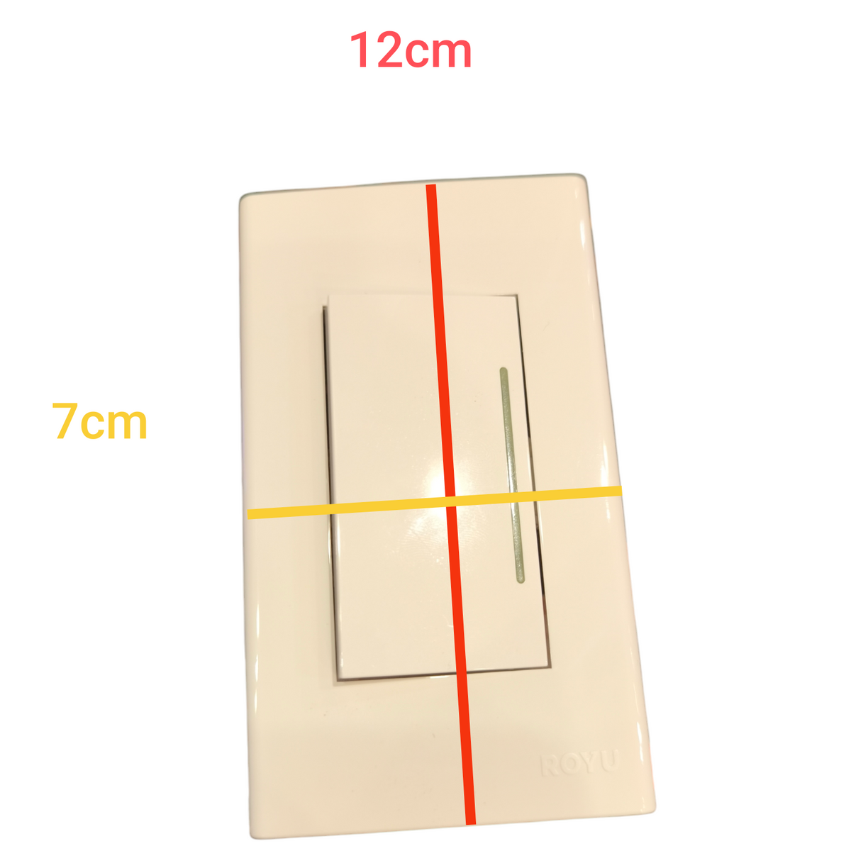 Royu 1 Gang 3 Device 1 Way Switch 10A 250V Reflectorize WD511