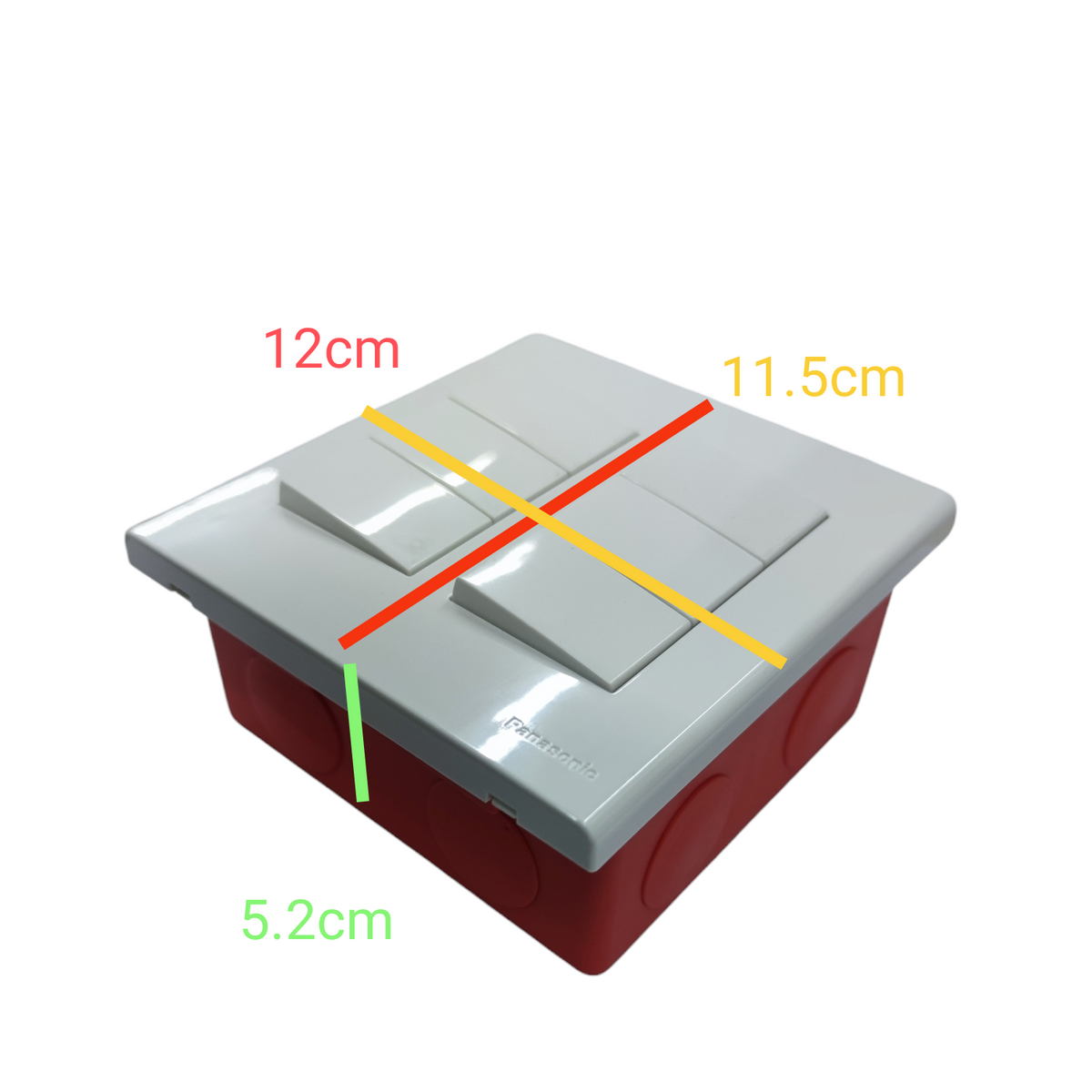Panasonic 6 Gang 3 Way Switch 16A 220V with Utility Box WEG6806+(6XWEG5002K-5)+Utility Box