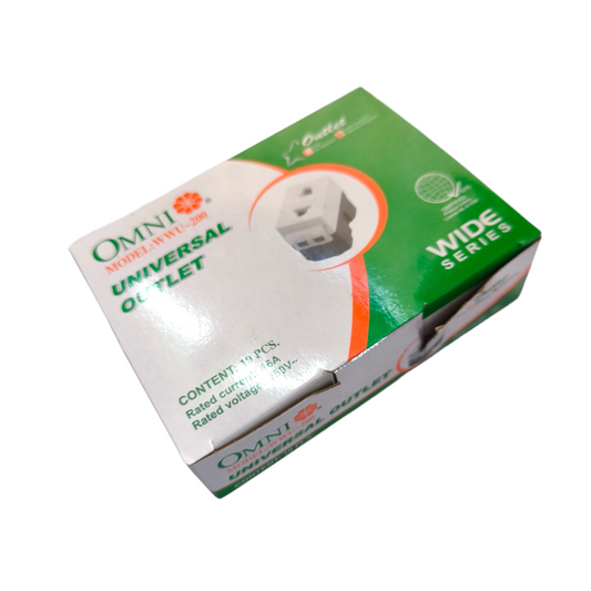 Omni Universal Outlet 15A 250V WWU-200 (10pcs)