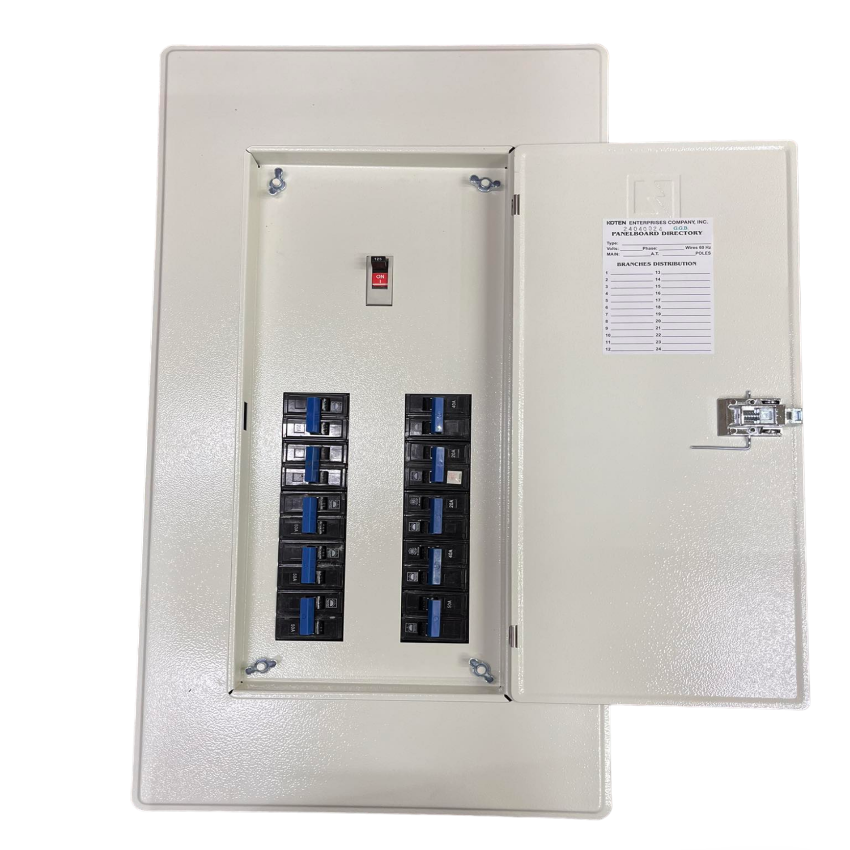 Koten & Taiyou Panel Board with 125A 2Pole Main 250SPS and 10 Branches 2Pole