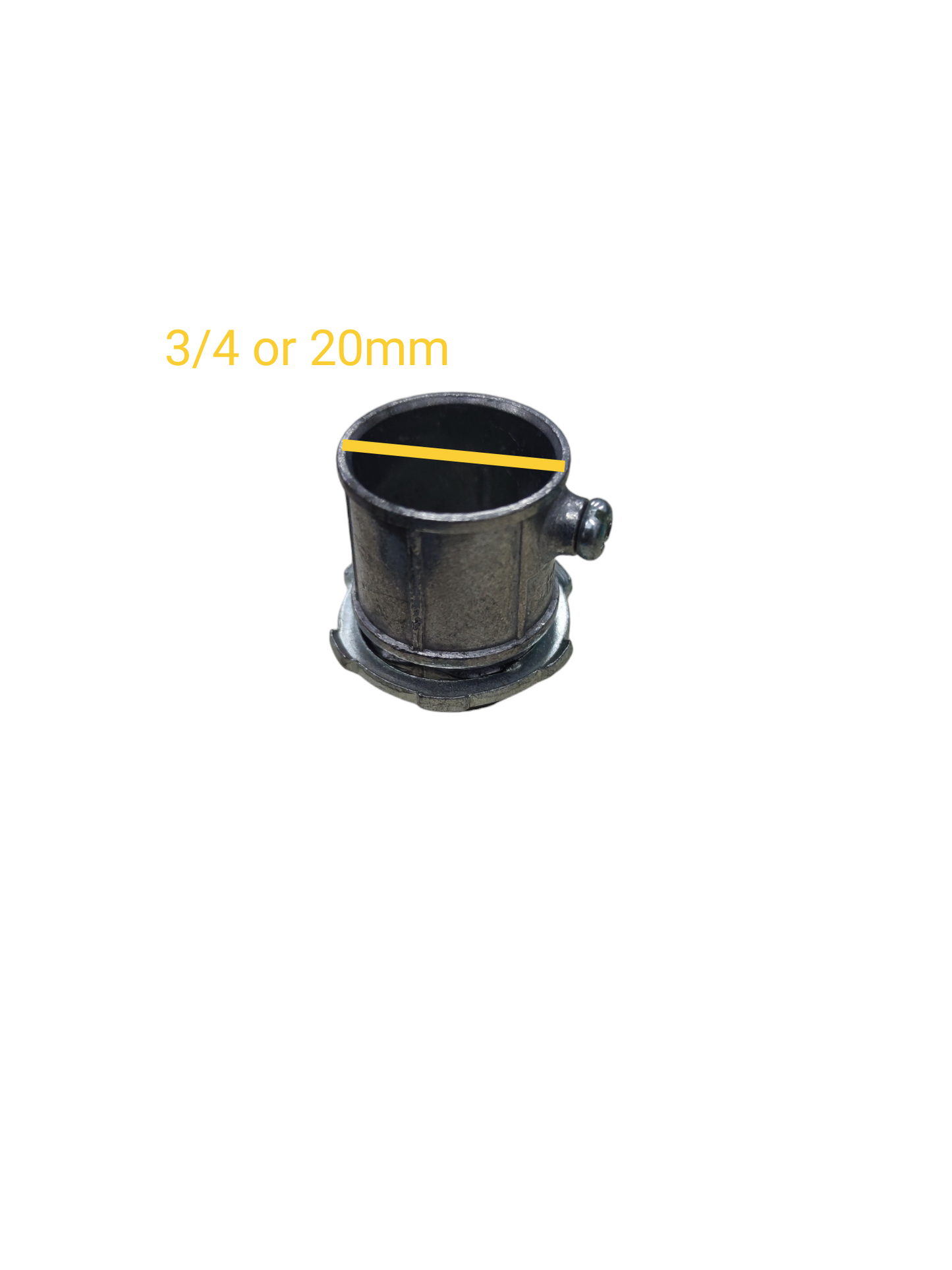 EMT Connector or EMT Adaptor with lock Nut Available in 1/2, 3/4, 1", 1 1/4 1 1/2 or 2"