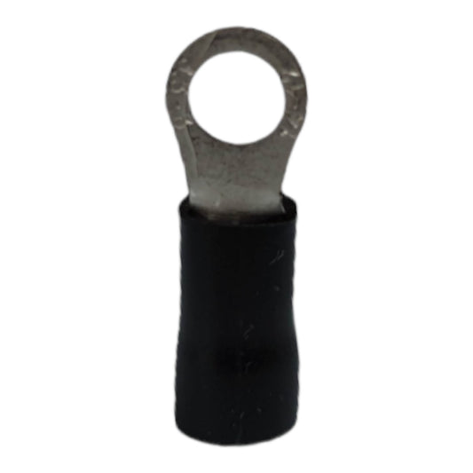 Local Terminal Lugs Ring Type Black Insulation 3.5mm (5Pcs + 5Pcs Free) , Ring Terminal Lugs, Round Terminal Lugs