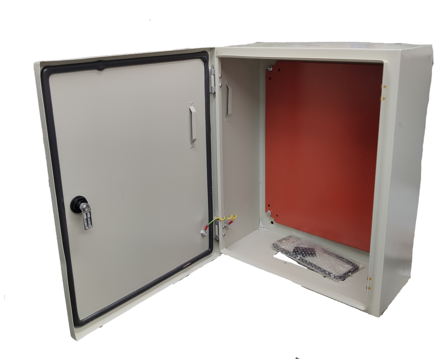 Grippes Control Box 600 x 500 x 200 mm Powder Coated Beige, Electrical Enclosure, Metal Enclosure, Steel Wall Box