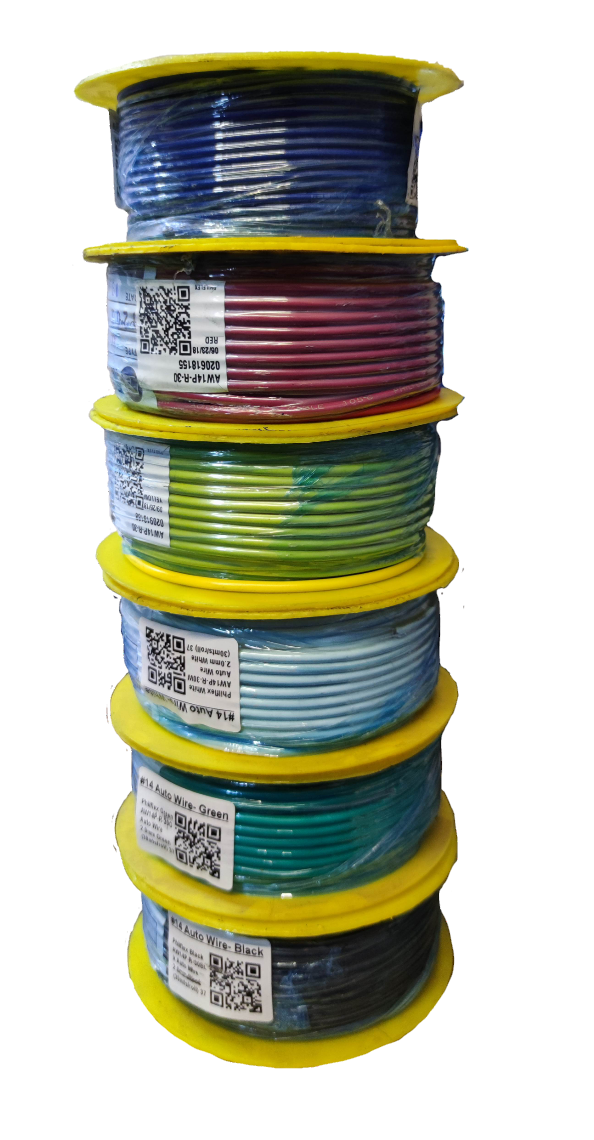 Philflex Auto Wire AWG 14 ( 2.0 mm), Automotive Wire #14 (2.0 mm) White