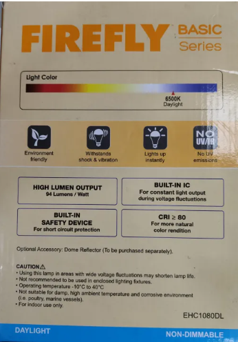 Firefly 80W LED High Power Lamp E40 220V AC 50/60HZ