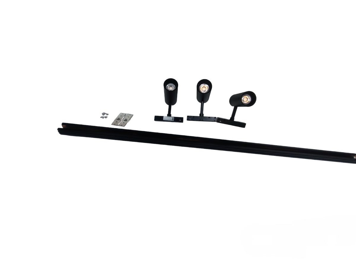 ILLUMIQ TERRA Magnetic Track Light 1 Meter 26mm with 3pcs 12W LED Spot Track Light Warm White 3000K 220V