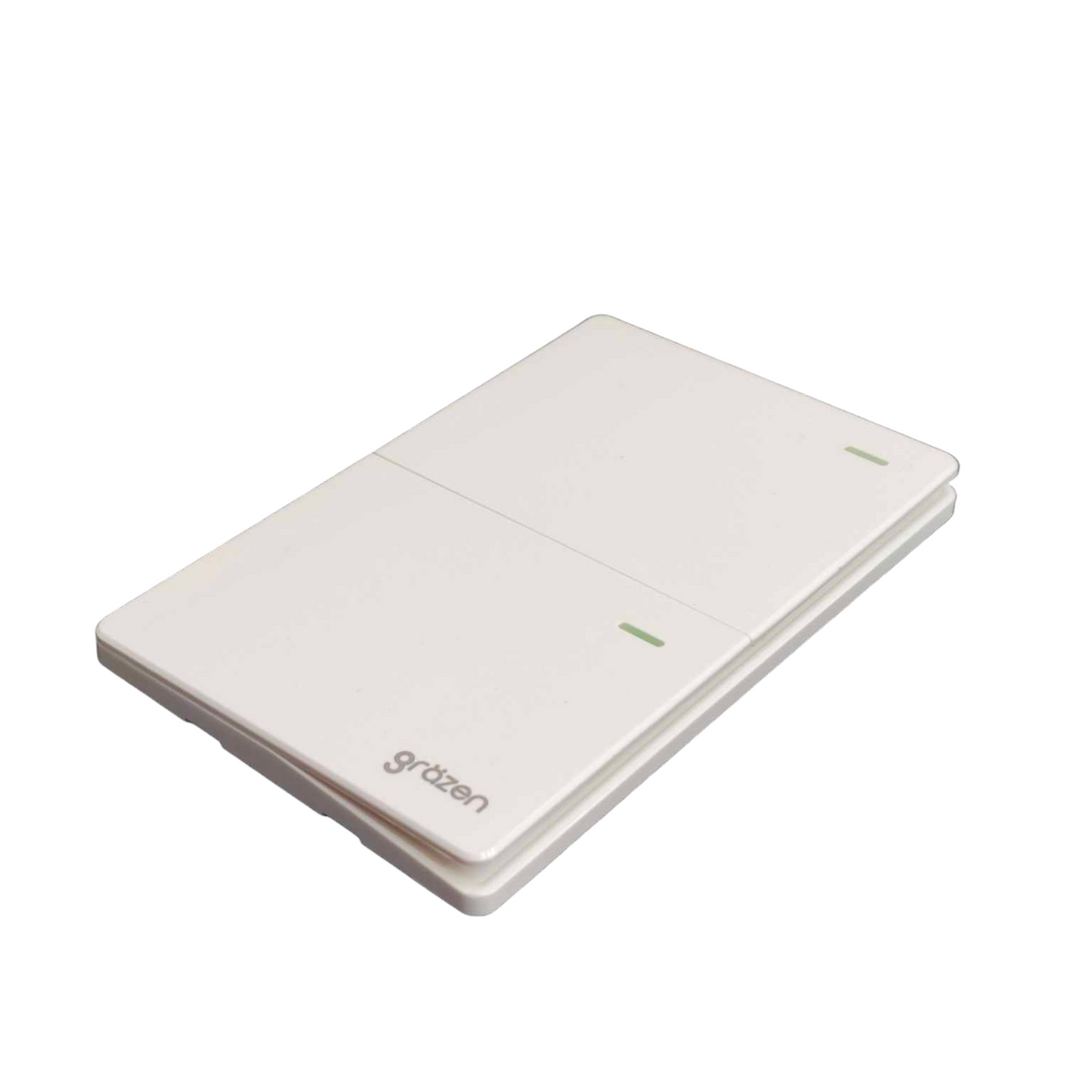 Grazen 2 Gang 1 Way Switch with Plate Cover 15A 220V Available in Grey, Black, White and Gold GW-003