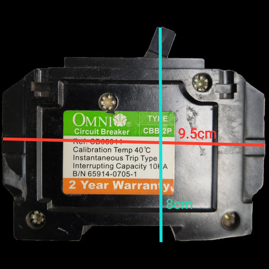 Omni 20A Circuit Breaker Bolt-on Type 2Pole 20A 2P Circuit Breakers