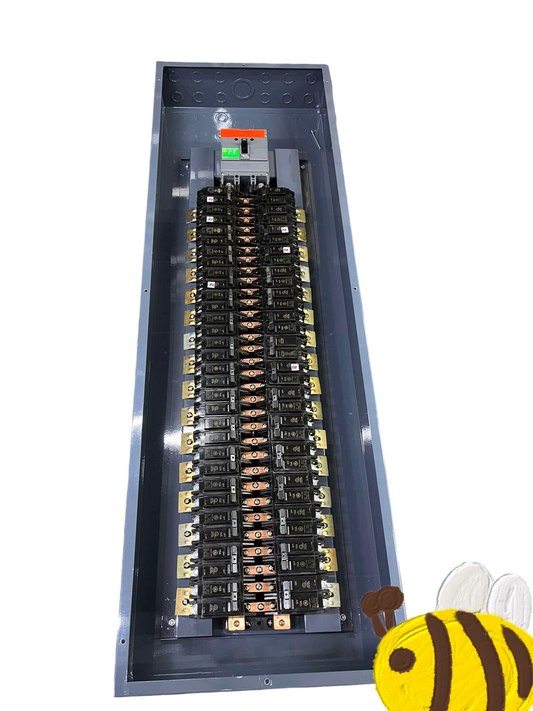 Panel Board EZC250H 250A 2 Pole Main with 32 Branches 2 Pole for Bolt On 2 Pole Circuit Breaker GE TQC