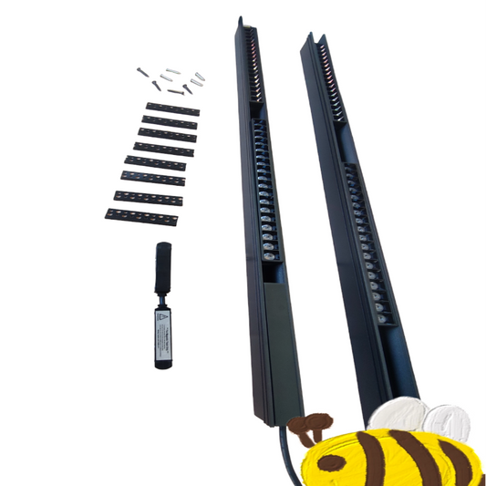ILLUMIQ TERRA Magnetic Track Light 2 Meters 50mm with 4pcs 18W LED Grille Track Light 220V Warm White 3000K 20 Series