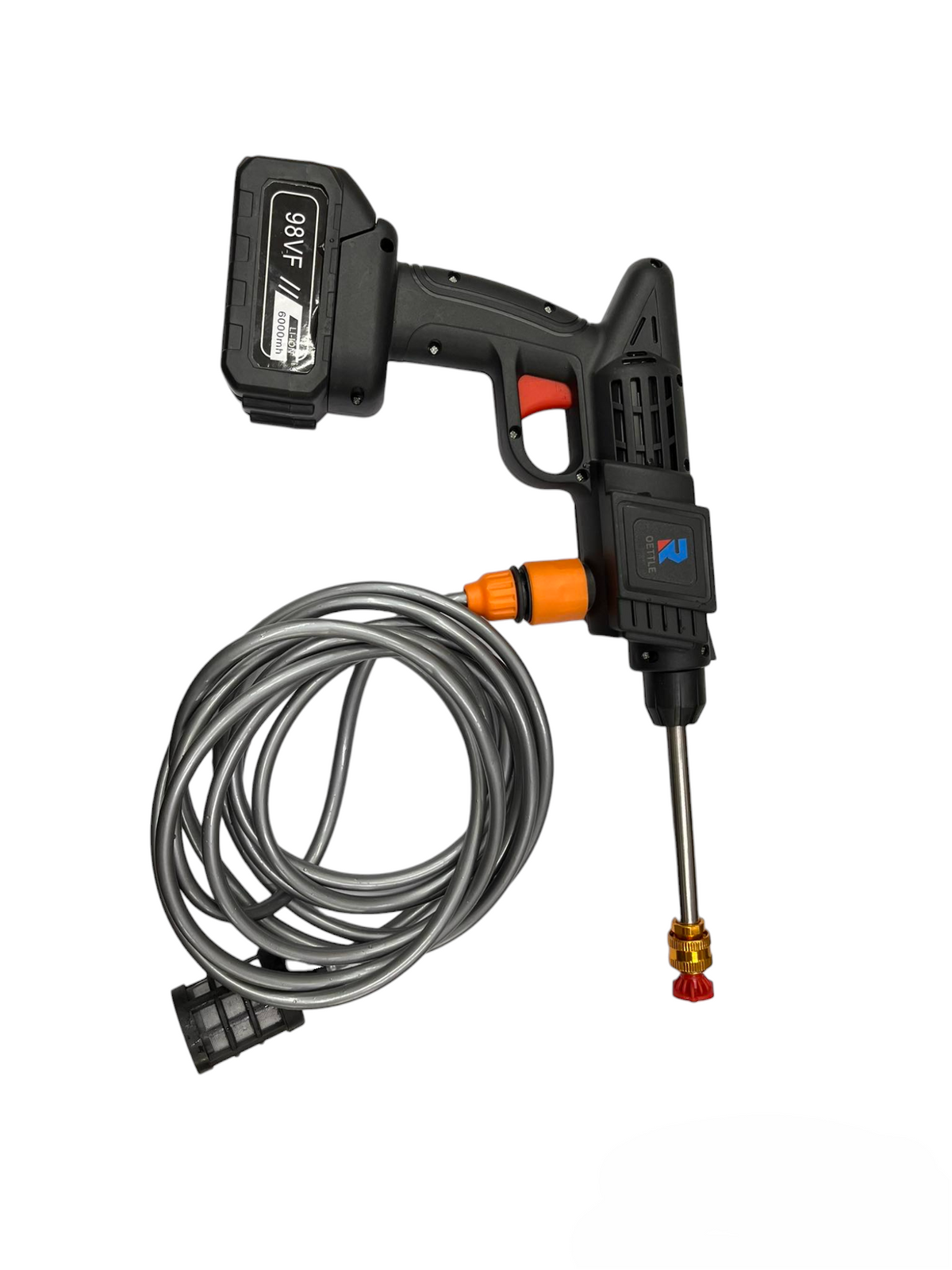 Handy Pressure Washer Wireless Battery Operated 4.5 Meters Hose Length with 2 battery pack