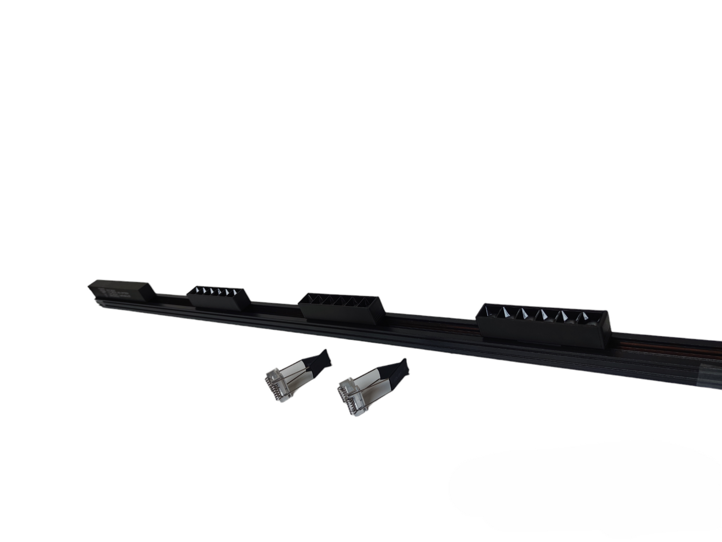 Magnetic Track Light 1 Meter with 3pcs 6W Grille Type Warm White with 100W Power Supply 220V ( ILLUMIQ TERRA) 26mm Track