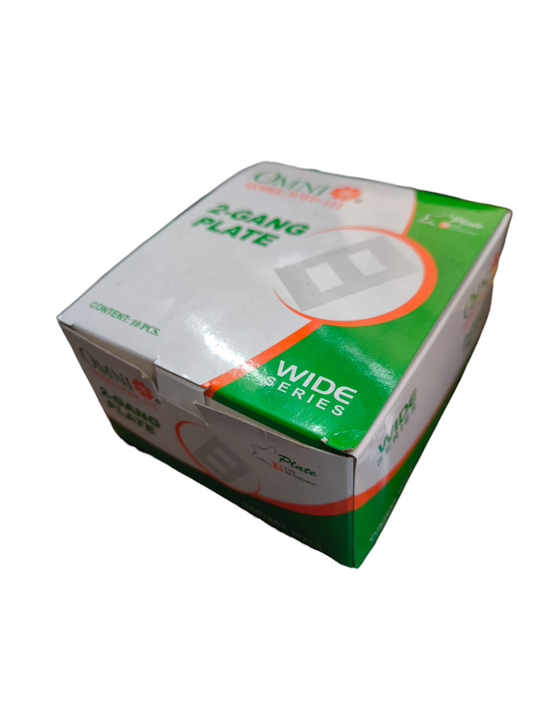 Omni 2 Gang Plate Cover Device WWP-112 10PCS
