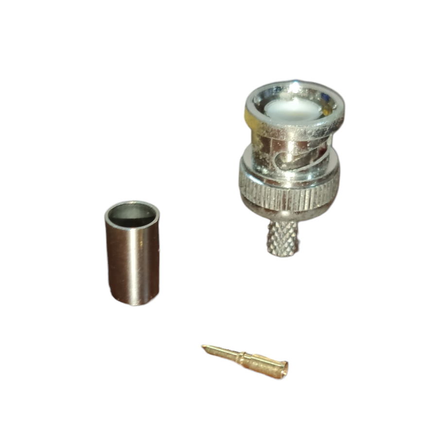 Local BNC Connector Male RG59 Crimp Type