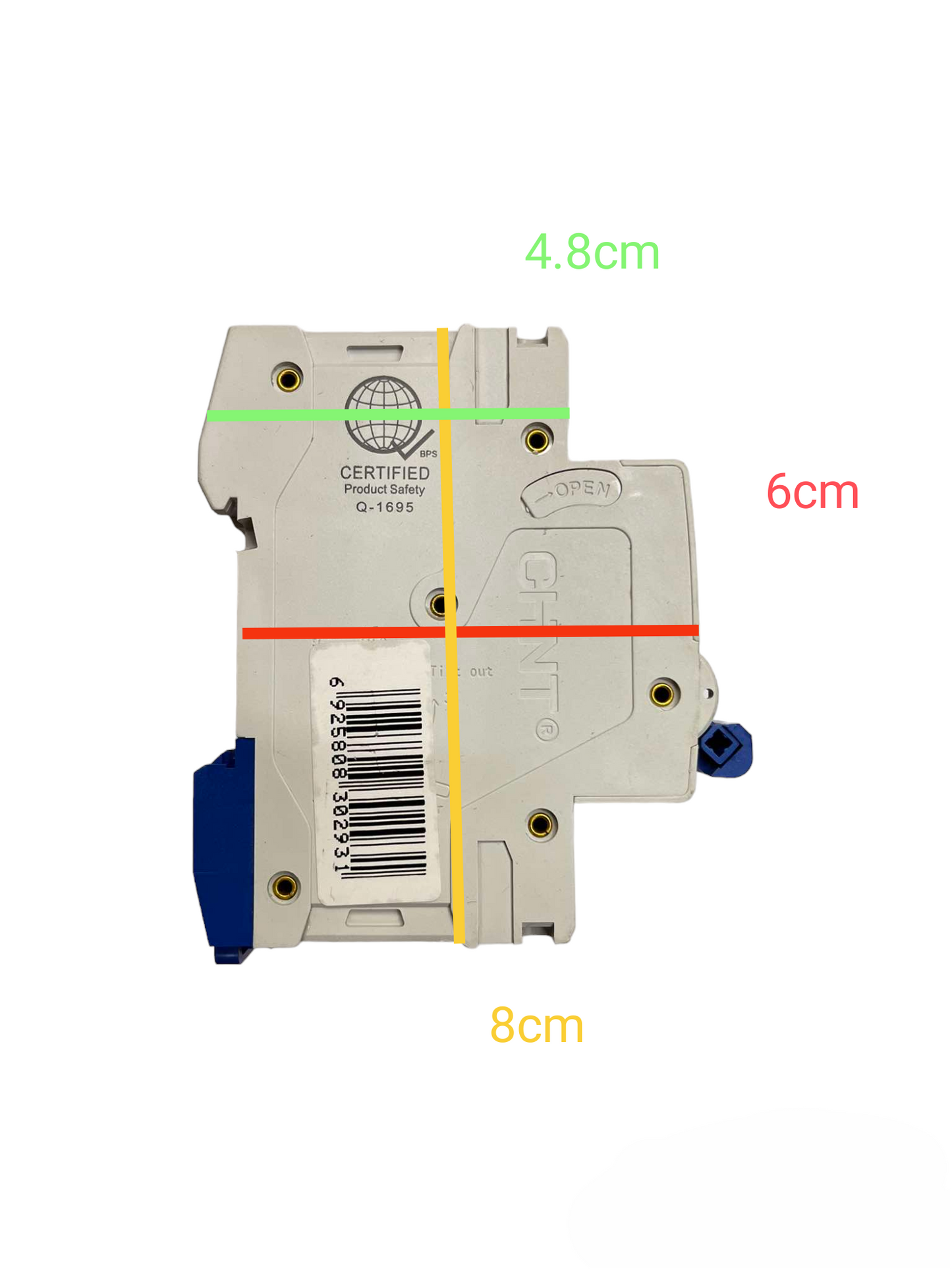 Chint 40A 3 Pole 6KAIC 220V with Indicator Miniature Circuit Breaker NB1-63 3P C40 6KADB