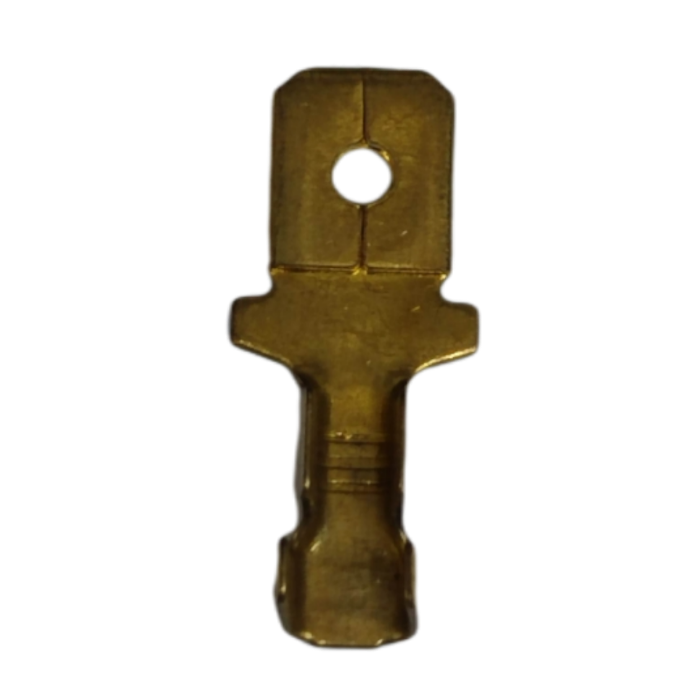 8mm spade terminal connector Male and Female in gold metal for electrical connections