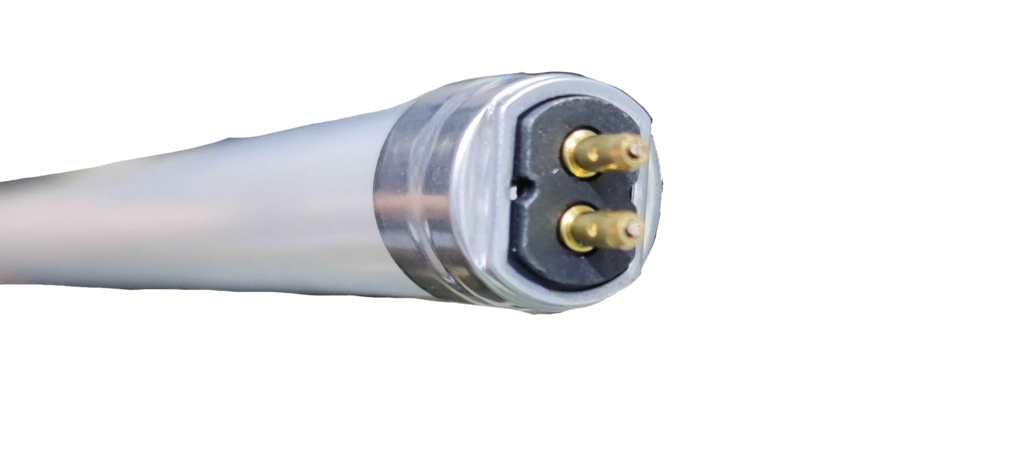 Firefly 8W LED T-5 Fluorescent Tube Daylight close-up showing pins and frosted tube end