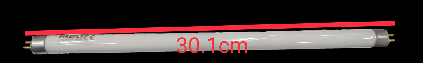 Firefly 8W T5 fluorescent tube warm white 30.1 cm length energy-efficient lighting bulb
