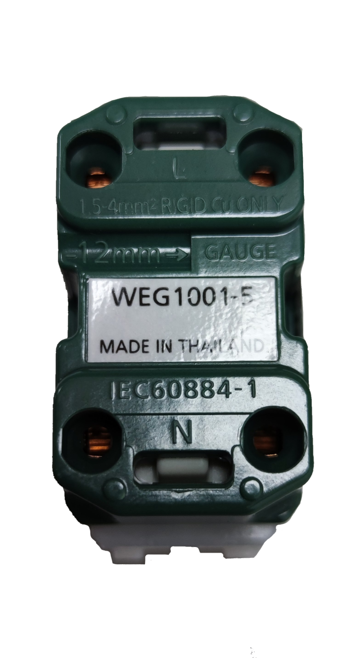Panasonic Flat Pin Outlet Receptacle Quick Connect Terminal 16A 250V (10PCS), Flat Pin Outlet Device Wide Series (10PCS) WEG1001-5