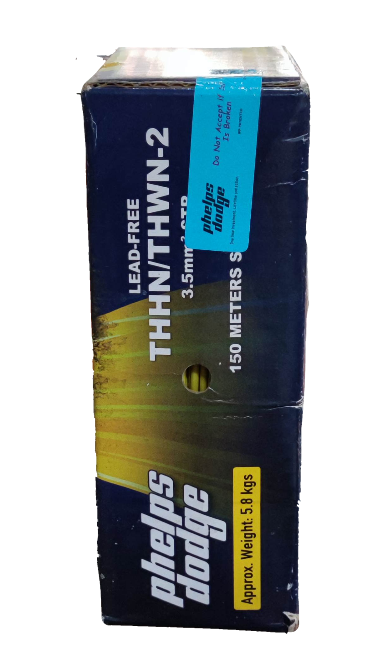 Phelps Dodge 3.5mm THHN AWG 12/7 THWN (150 Meters) Blue