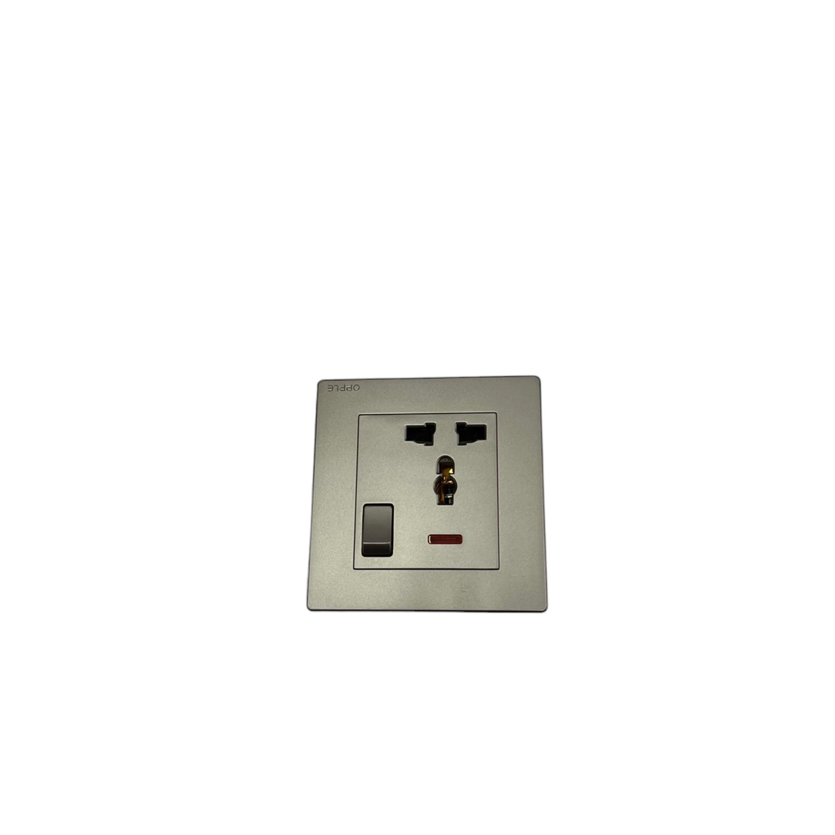Opple Universal Outlet with Ground 16A 220V with Indicator and Switch Control Gray 16A 220VF021691A