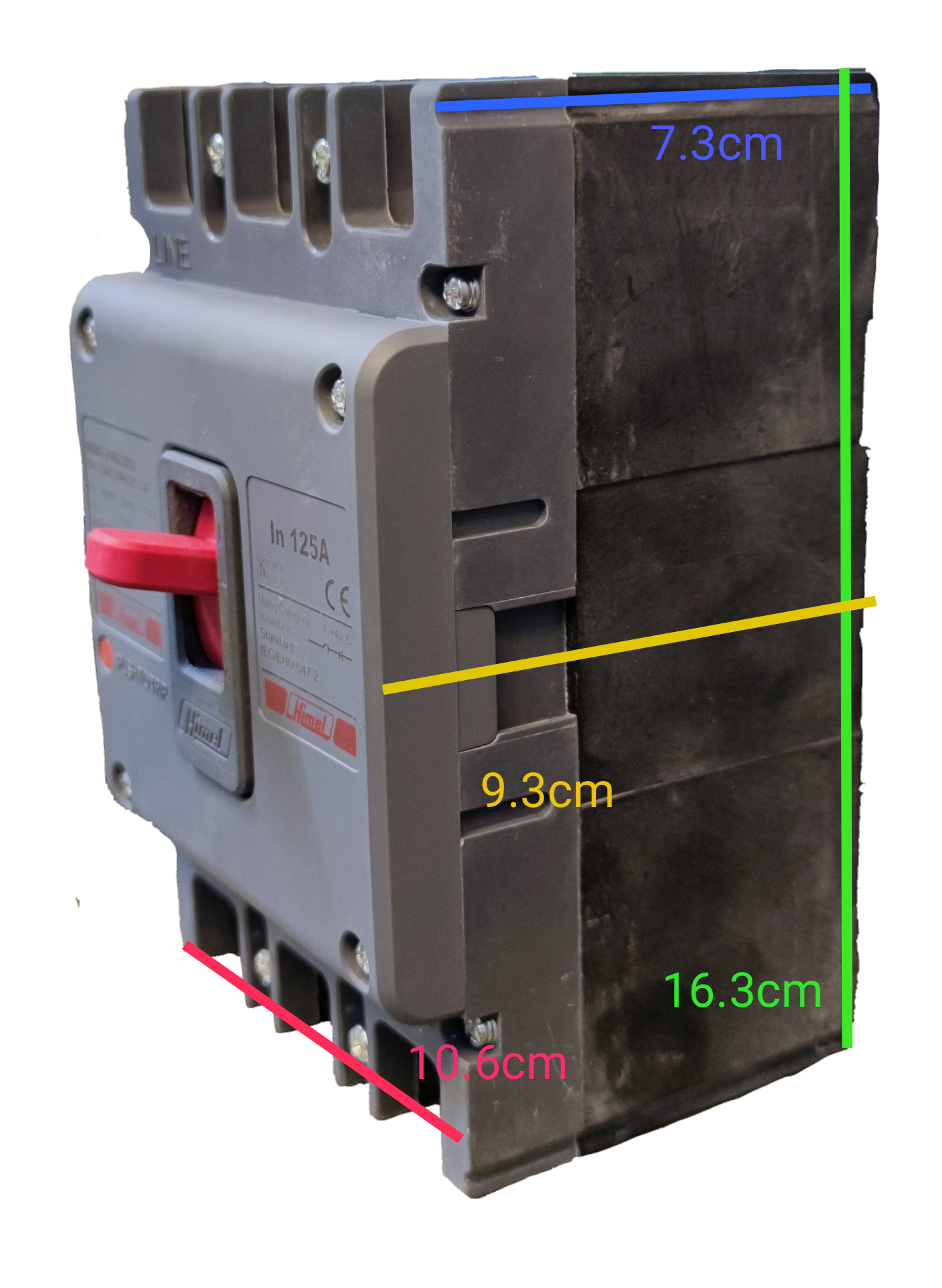 Himel 180A 3 Pole Molded Case Circuit Breaker, 180A Industrial Circuit Breaker 3 Pole 36Kaic 250V, Circuit Breakers