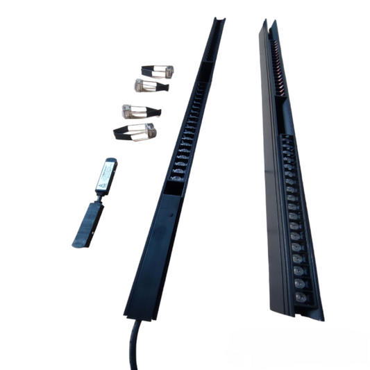 ILLUMIQ TERRA Magnetic Track Light 2 Meters 50mm with 4pcs 18W LED Grille Track Light 220V Warm White 3000K 20 Series