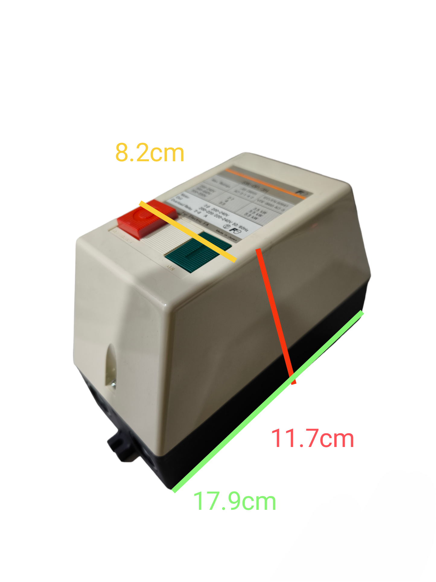 Fuji Magnetic Starter 3 Phase 220V 1NO SW-0P/3H Available in 5A -8A and 6A -9A
