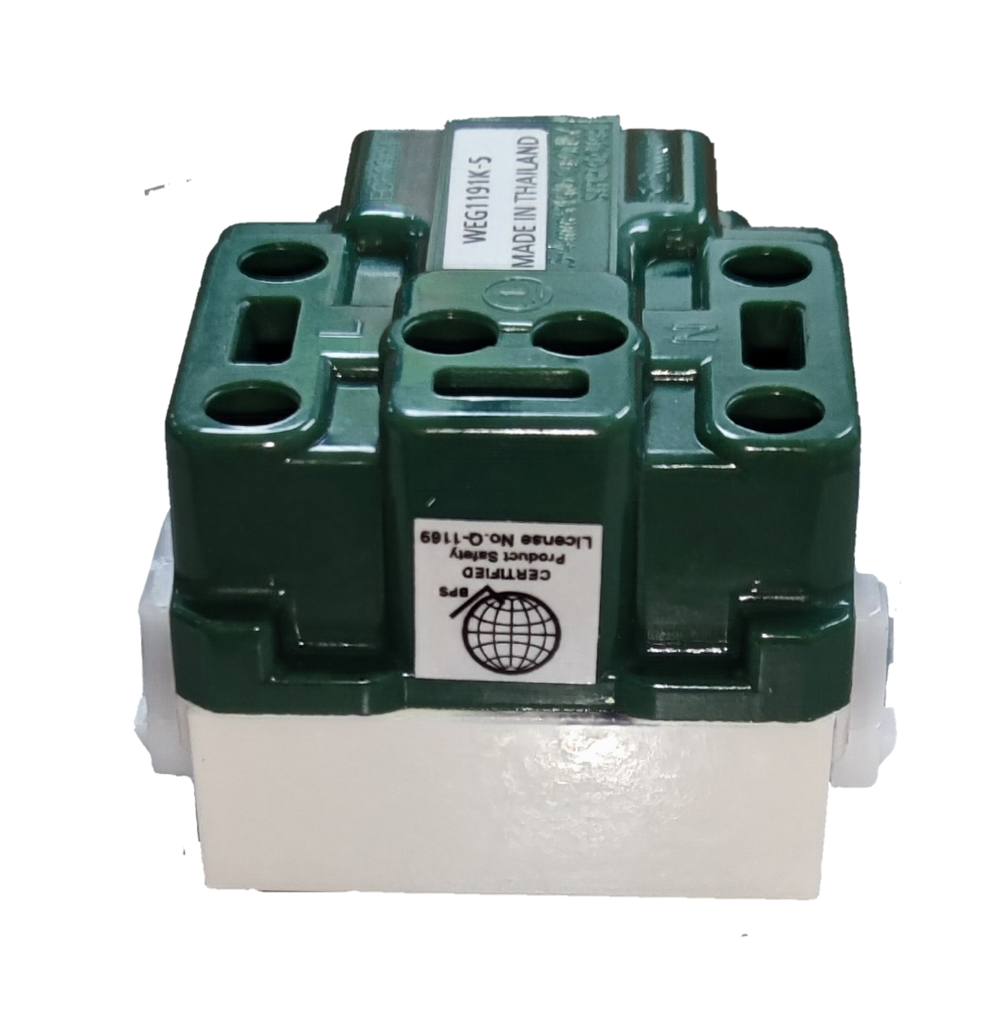 Panasonic Grounding Universal Receptacle Quick Connect Terminal 16A 250V , Universal with Ground Center Device WEG1191K-5
