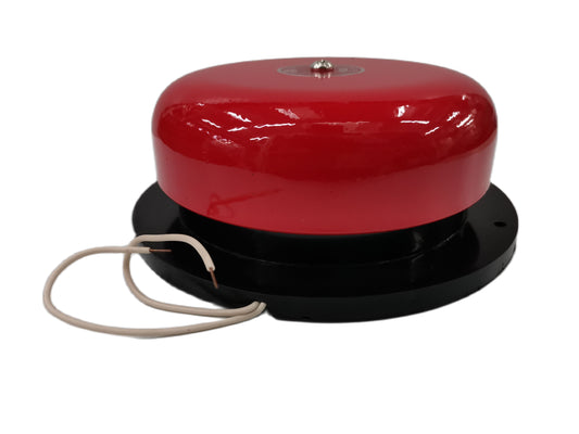 Hallo 6" Round Bell, Fire Alarm Bell 6" Japan, 6" Red Round Bell