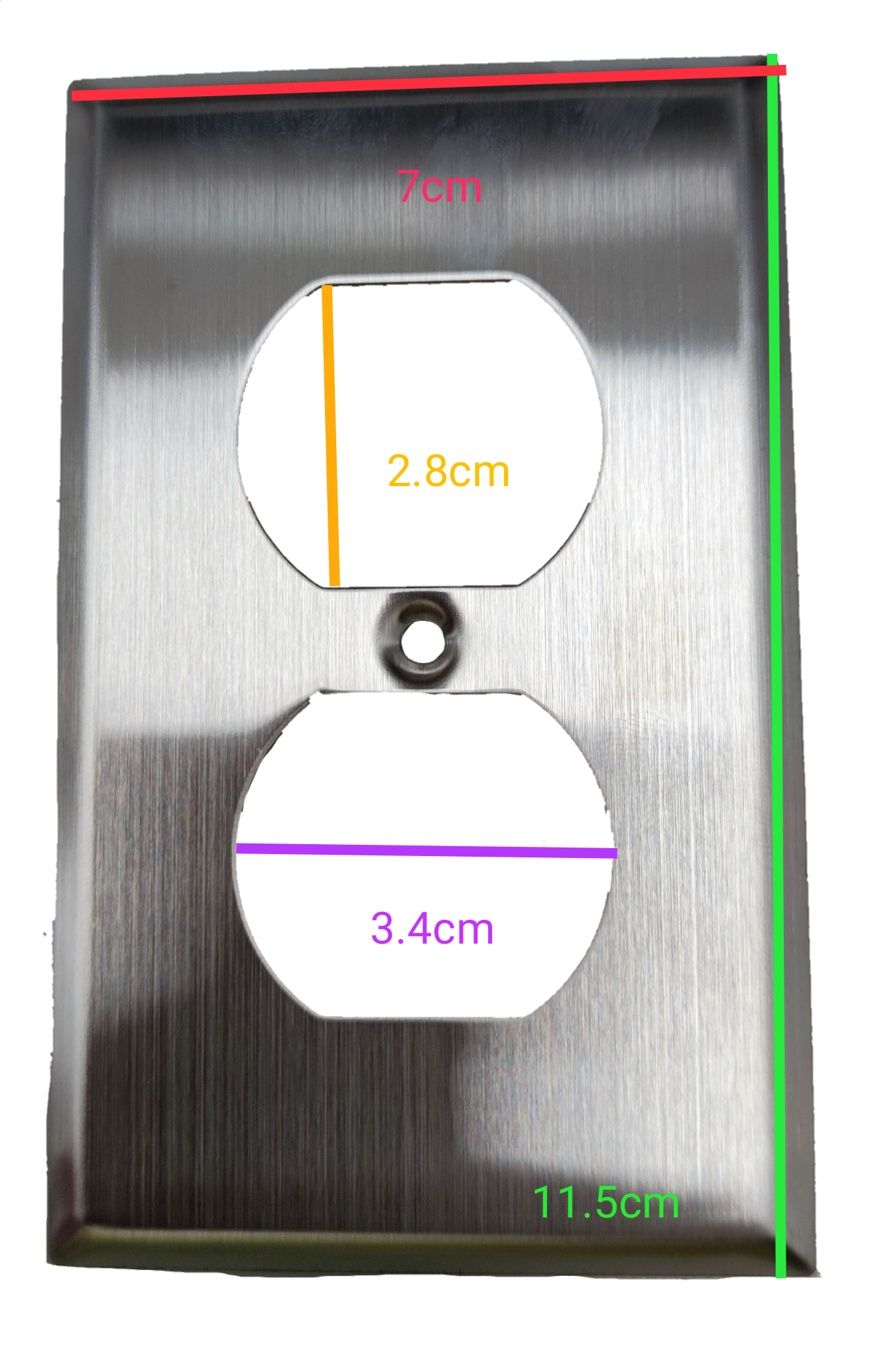 Eagle 2 Gang Stainless Plate for Eagle Classic Outlet