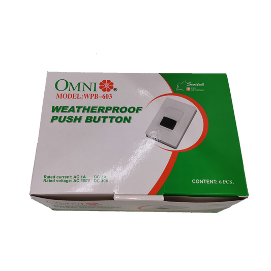 Omni Weatherproof Push Button (10pcs), Push Button Switch, Doorbell Push Button Switch