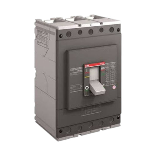 A Schneider Electric ELCI 3P modular circuit breaker with a dark gray housing, silver metal terminal caps, and a front-mounted switch handle.