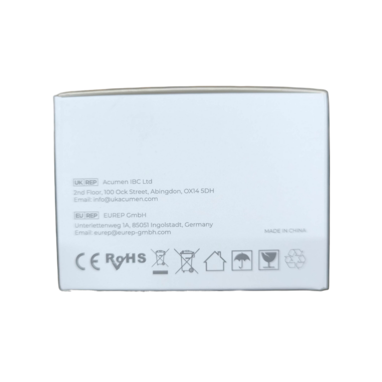 Aegislink wireless interlinked smoke alarm packaging box with safety and certification symbols