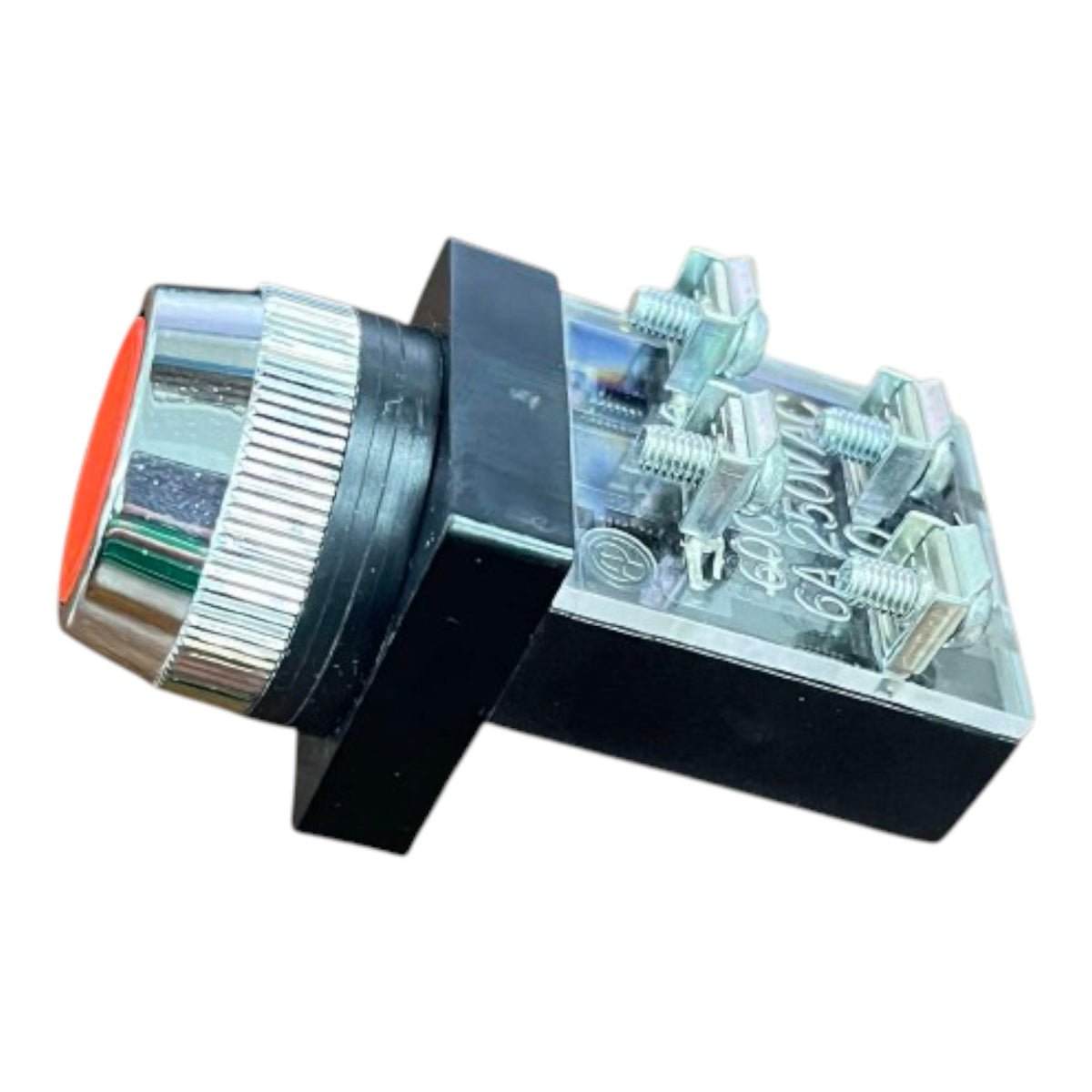 Auspicious 25mm Push Button Switch 3A 220V 2NO+2NC Red Green Yellow PB25 Electx Electrical Supply