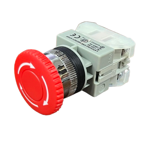 Auspicious Latching Emergency Stop Push Button 30mm, Twist to Unlock 3A 220V