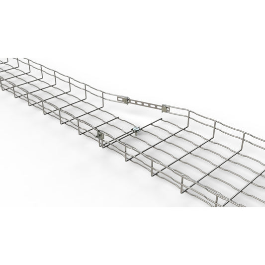 BE BASOR 100x65x3000cm Wire Cable Basket Tray BF2R-2F100x65mm