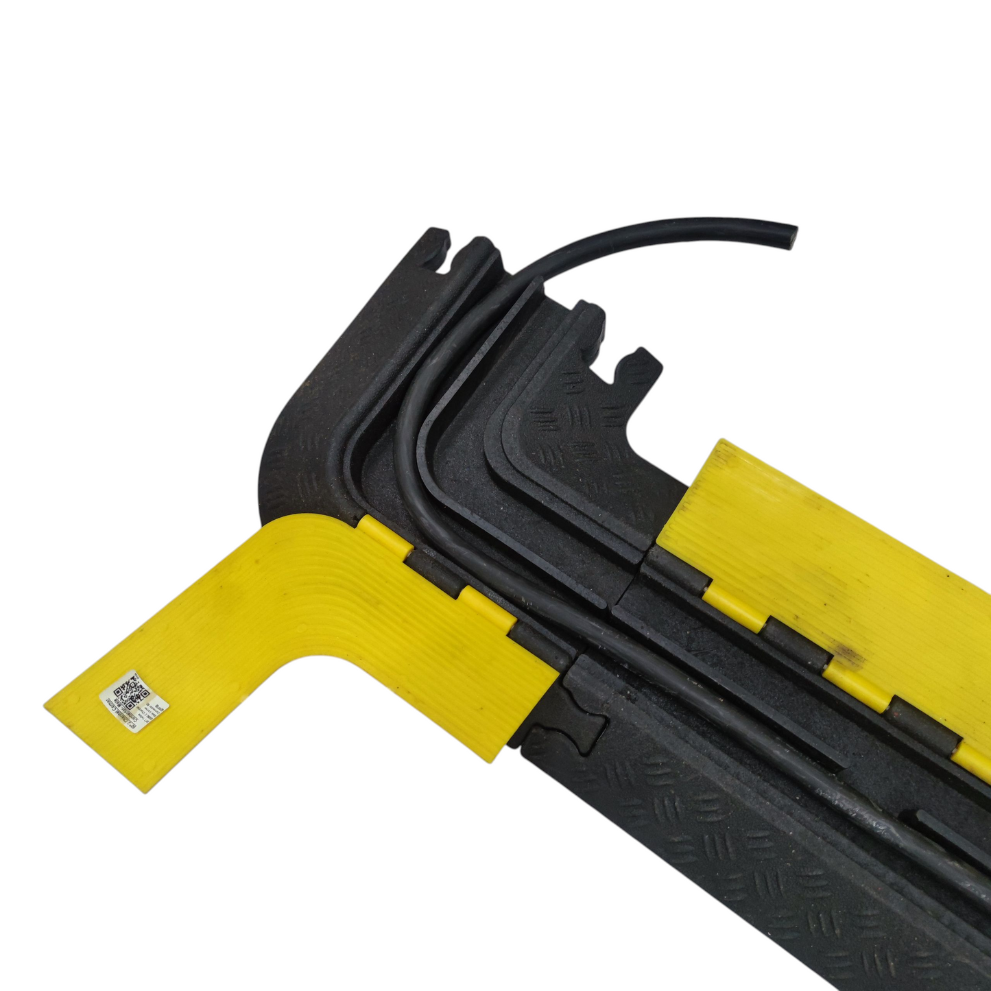 BFT 2 Channel Cable Ramp Protector with Corner Guard 90 Degrees to the Left
