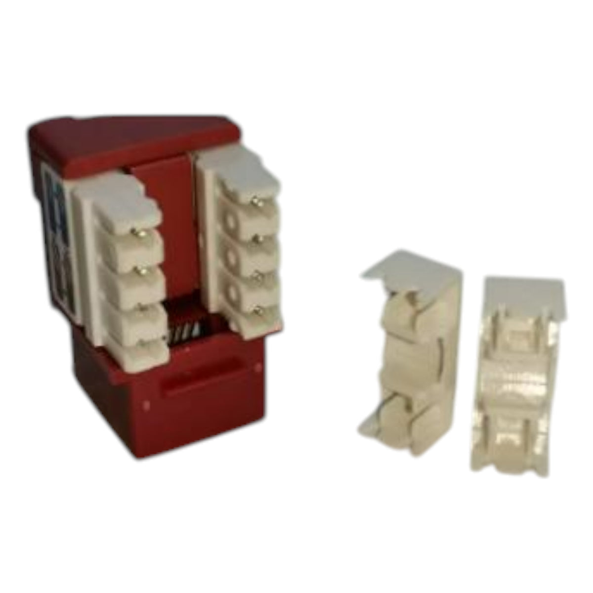 Belkin Cat6 Red Network Outlet with I/O Port